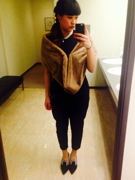 「おめかしコーデ」｜NO NAMEさん（レディース・162cm）の冬コーディネート