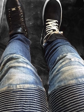 「筋トレ」｜paさん（メンズ・177cm）の冬コーディネート