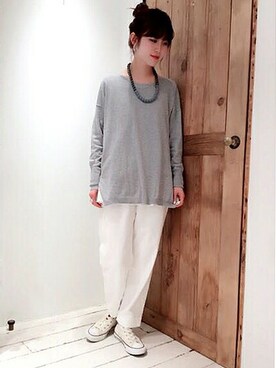 「アイテム（アンサンブル）」を使った、PUAL CE CINさん（レディース・163cm）の春コーディネート