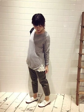 「アイテム（アンサンブル）」を使った、PUAL CE CINさん（レディース・160cm）の春コーディネート