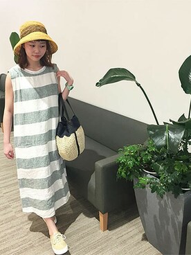 「PUAL CE CIN（ピュアルセシン）のアイテム（財布/小物）」を使った、PUAL CE CINさん（レディース・156cm）の春コーディネート