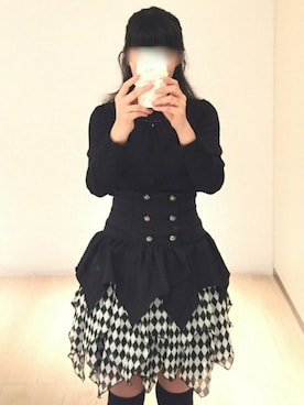 「ALGONQUINS（アルゴンキン）のアイテム（スカート）」を使った、あや乃さん（レディース・164cm）の冬コーディネート