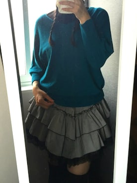「ALGONQUINS（アルゴンキン）のアイテム（スカート）」を使った、あや乃さん（レディース・164cm）の春コーディネート