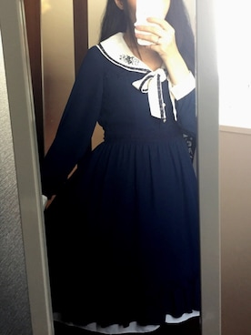 「家族旅行」｜「アイテム（ワンピース/ドレス）」を使った、あや乃さん（レディース・164cm）の夏コーディネート