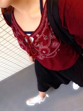 「GAP（ギャップ）のアイテム（バックパック/リュック）」を使った、マユさん（レディース・153cm）の夏コーディネート