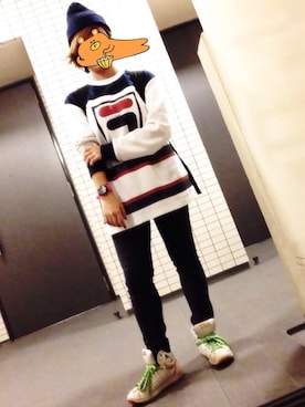 「GAP（ギャップ）のアイテム（バックパック/リュック）」を使った、マユさん（レディース・153cm）の秋コーディネート