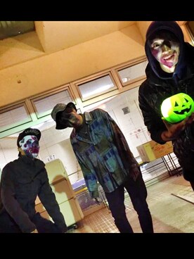 「古着のアイテム（Outerwear、ブルー系）」を使った、ざっきーーーーーさん（メンズ・171cm）の秋コーディネート