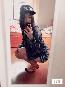 「CECIL McBEE（セシルマクビー）のアイテム（キャップ）」を使った、チェ・ヴィノさん（レディース・158cm）の夏コーディネート