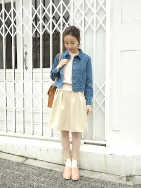 「F i.n.t（フィント）のアイテム（その他アウター）」を使った、finttaiwanさん（レディース・158cm）の春コーディネート
