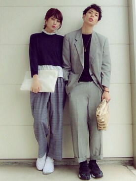 「TALKING ABOUT THE ABSTRACTION（トーキング　アバウト　ジ　アブストラクション）のアイテム（バッグ）」を使った、COPE(コペ)さん（メンズ・175cm）の秋コーディネート