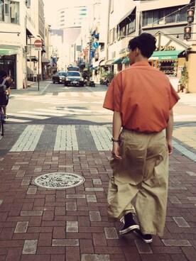 「BEAMS BOY（ビームスボーイ）のアイテム（パンツ）」を使った、COPE(コペ)さん（メンズ・175cm）の夏コーディネート