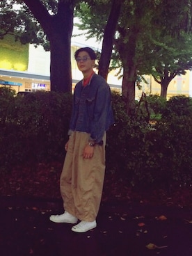 「BEAMS BOY（ビームスボーイ）のアイテム（パンツ）」を使った、COPE(コペ)さん（メンズ・175cm）の秋コーディネート