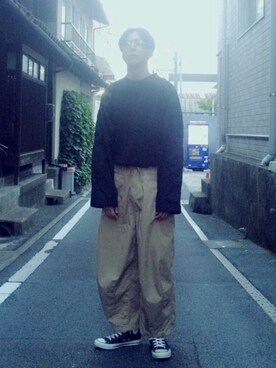 「BEAMS BOY（ビームスボーイ）のアイテム（パンツ）」を使った、COPE(コペ)さん（メンズ・175cm）の秋コーディネート