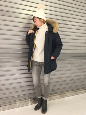 「relume」｜JOURNAL STANDARD relume町田店スタッフさん（メンズ・160cm）の冬コーディネート