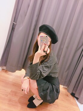 「베레모」｜레무 さん（レディース・158cm）の秋コーディネート