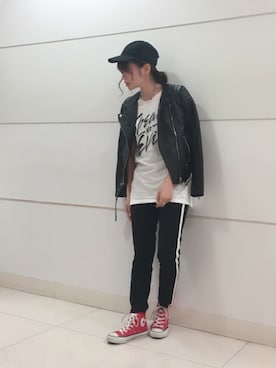 「アスレジャー」｜yuuuuiさん（レディース・156cm）の夏コーディネート