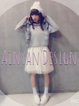 山内あいな(Silent Siren)さん（レディース・156cm）の春コーディネート