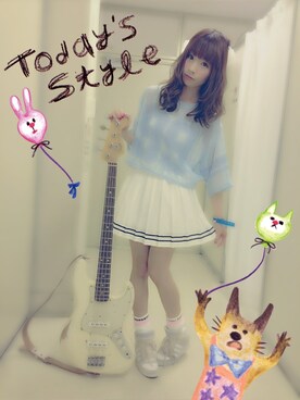 山内あいな(Silent Siren)さん(レディース・156cm)の春コーディネート