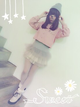 山内あいな(Silent Siren)さん（レディース・156cm）の春コーディネート