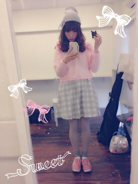 山内あいな(Silent Siren)さん（レディース・156cm）の春コーディネート