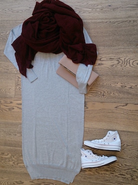 「アイテム（クラッチバッグ、その他）」を使った、ASOS_Miwakoさん（レディース・158cm）の冬コーディネート