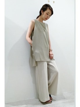 「アイテム（バングル/リストバンド）」を使った、erikaさん（レディース・162cm）の夏コーディネート