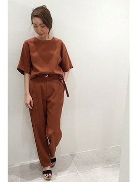 「アイテム（バングル/リストバンド）」を使った、erikaさん（レディース・162cm）の夏コーディネート