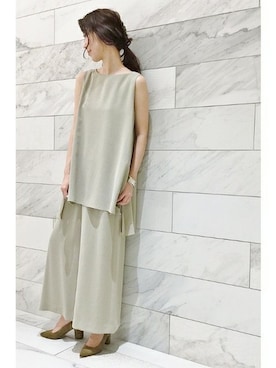 「アイテム（バングル/リストバンド）」を使った、erikaさん（レディース・162cm）の夏コーディネート