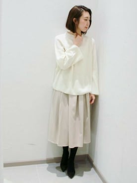 「カシミヤ」｜erikaさん（レディース・162cm）の冬コーディネート