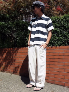 「グラッドハンド」｜「アイテム（帽子）」を使った、あおいさん（メンズ・174cm）の秋コーディネート