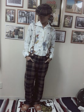 「WEIRDO（ウィアード）のアイテム（帽子）」を使った、あおいさん（メンズ・164cm）の秋コーディネート