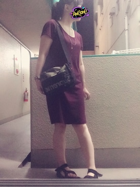 「お買い物」｜「アイテム（アナログ腕時計）」を使った、つねちゃんさん（レディース・156cm）の夏コーディネート