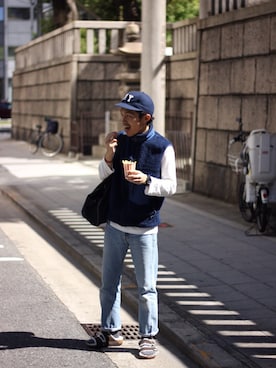 「アイテム（その他アウター）」を使った、オゴシヒロキさん（メンズ・168cm・20代）の秋コーディネート