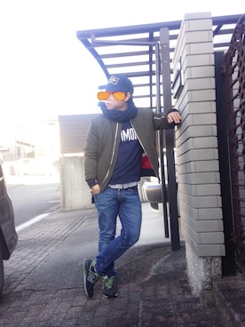 「お正月」｜HIROさん（メンズ・166cm）の冬コーディネート