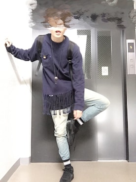 「streetsnap」｜「アイテム（スウェット）」を使った、xxton666さん（メンズ・170cm）の夏コーディネート