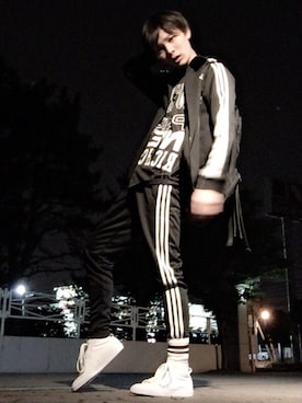 「アイテム（ジャージ）」を使った、xxton666さん（メンズ・170cm・10代）の夏コーディネート
