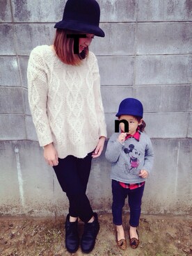 「スウェット×シャツ」｜Nai.85さん（レディース・159cm）の秋コーディネート