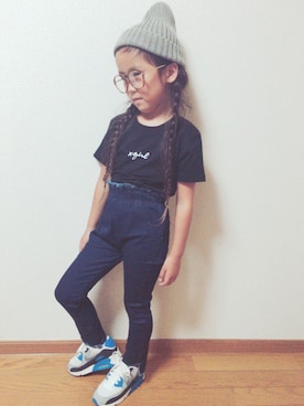 「X-girl（エックスガール）のアイテム」を使った、Nai.85さん（キッズ・110cm）の夏コーディネート