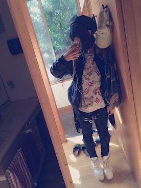 「厚底」｜まゆぼーさん（レディース・157cm）の冬コーディネート