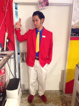 「NOLLEY'S goodman（ノーリーズグッドマン）のアイテム（シューズ）」を使った、Takuto Syutoさん（メンズ・165cm）の秋コーディネート