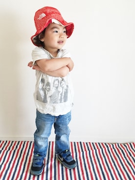 wakumoguさん（キッズ・90cm）の春コーディネート