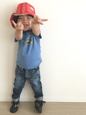 wakumoguさん（キッズ・90cm）の夏コーディネート