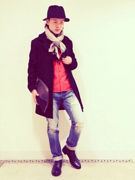 ヒロフミさん(メンズ・169cm)の冬コーディネート