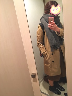「ニットアップ」｜「アイテム（トレンチコート）」を使った、KY.z✌︎さん（レディース・156cm）の秋コーディネート
