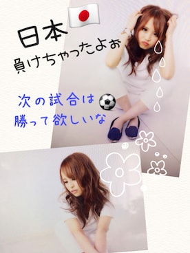 「サッカー」｜「アイテム（アナログ腕時計）」を使った、SATOE♡さん（レディース・154cm）の夏コーディネート