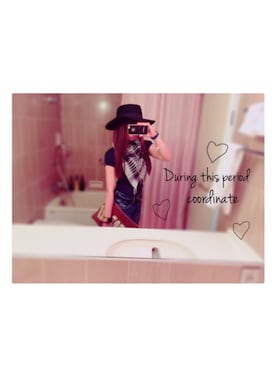 「ハットコーデ」｜SATOE♡さん（レディース・154cm）の秋コーディネート