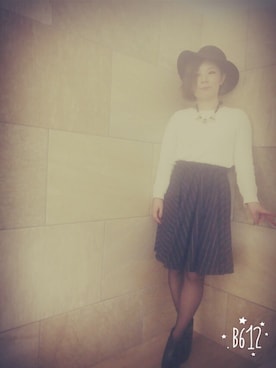 「アイテム（ブーティ）」を使った、KENJE 中村 真穂さん（レディース・157cm・20代）の冬コーディネート