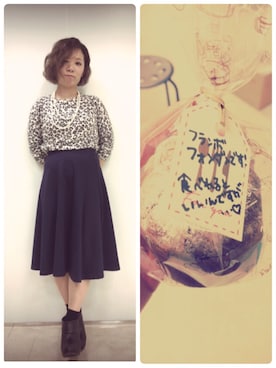 「アイテム（ブーティ）」を使った、KENJE 中村 真穂さん（レディース・157cm）の冬コーディネート