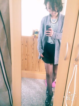 「アイテム（ブーティ）」を使った、KENJE 中村 真穂さん（レディース・157cm・20代）の春コーディネート