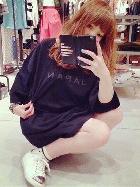 「BASQUINE（バスキーヌ）のアイテム（トップス）」を使った、Chappyさん（レディース・157cm）の春コーディネート